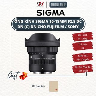 Ống kính sigma 10-18mm f2.8 dc dn l 1018 f2.8 l 10-18 l 1018mm - hàng chính hãng