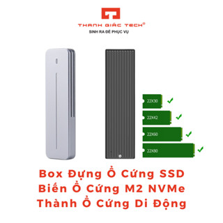 Box Ổ Cứng SSD ORICO M2 SATA & M2 NVMe Làm Ổ Cứng Di Động - Bảo Hành 3 Tháng