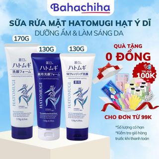 Sữa rửa mặt Reihaku Hatomugi 130g dưỡng ẩm trắng da chiết xuất hạt ý dĩ Nhật - Bahachiha