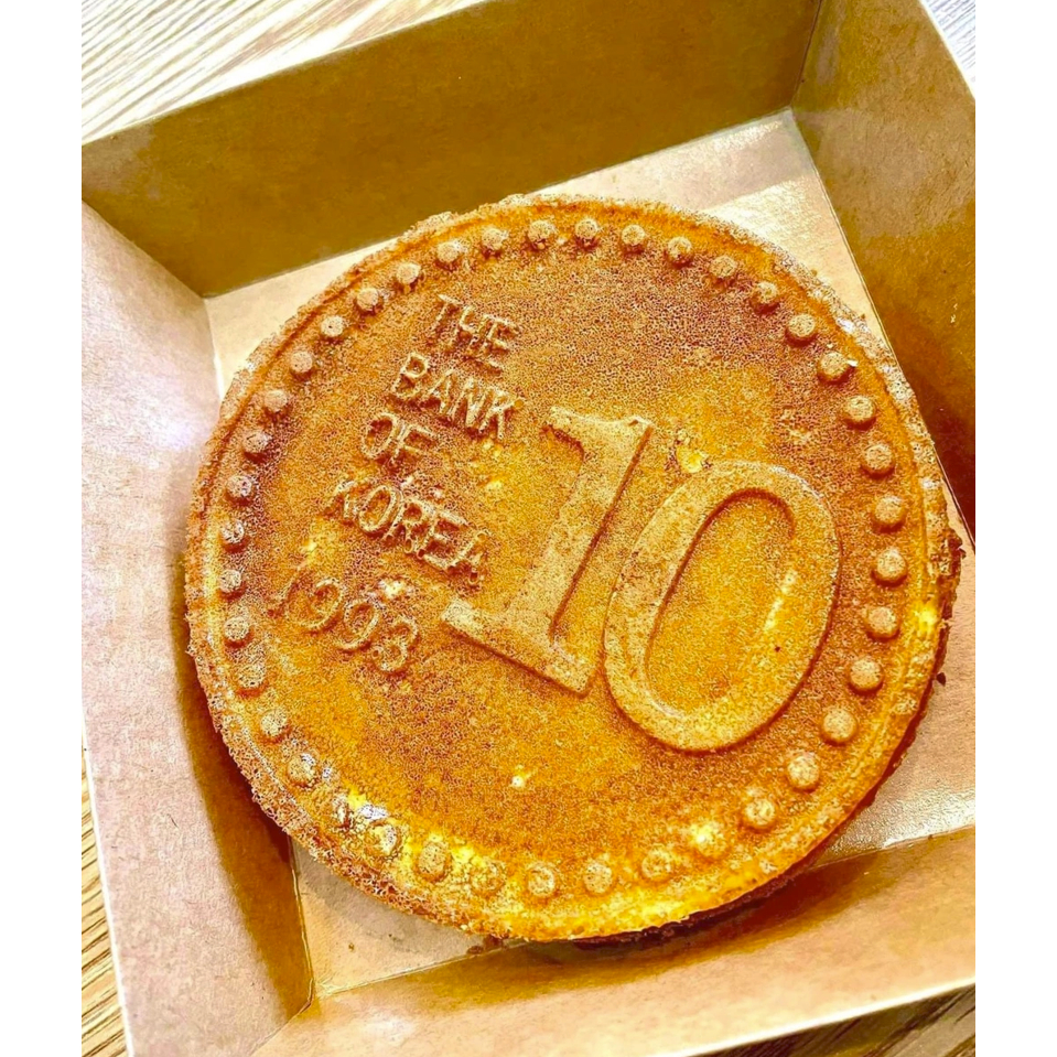 Khuôn bánh đồng xu phô mai 10 won combo làm bánh đồng xu tại nhà