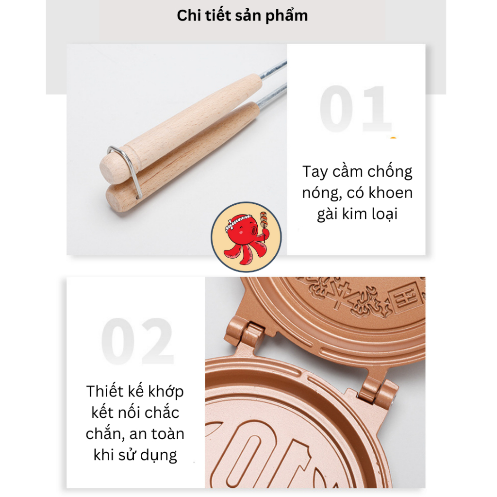 Khuôn bánh đồng xu phô mai 10 won combo làm bánh đồng xu tại nhà