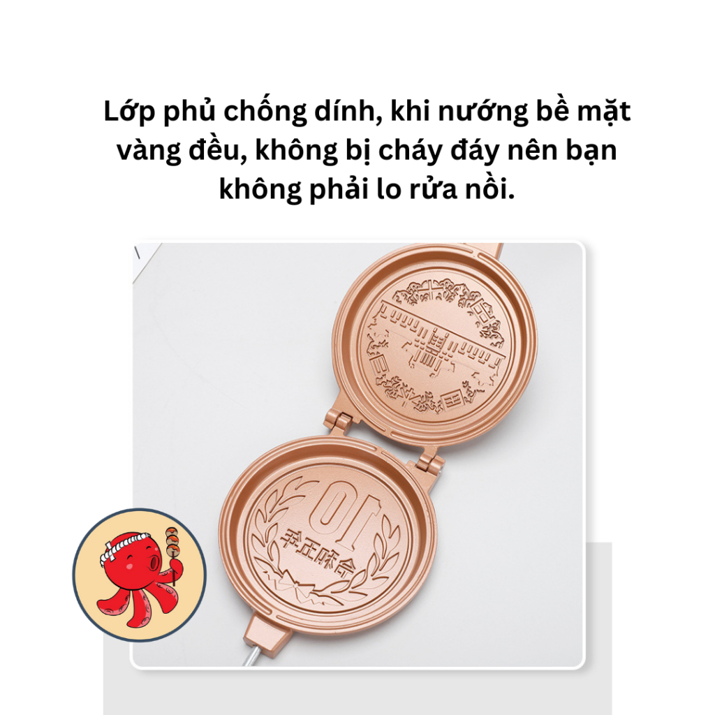 Khuôn bánh đồng xu phô mai 10 won combo làm bánh đồng xu tại nhà