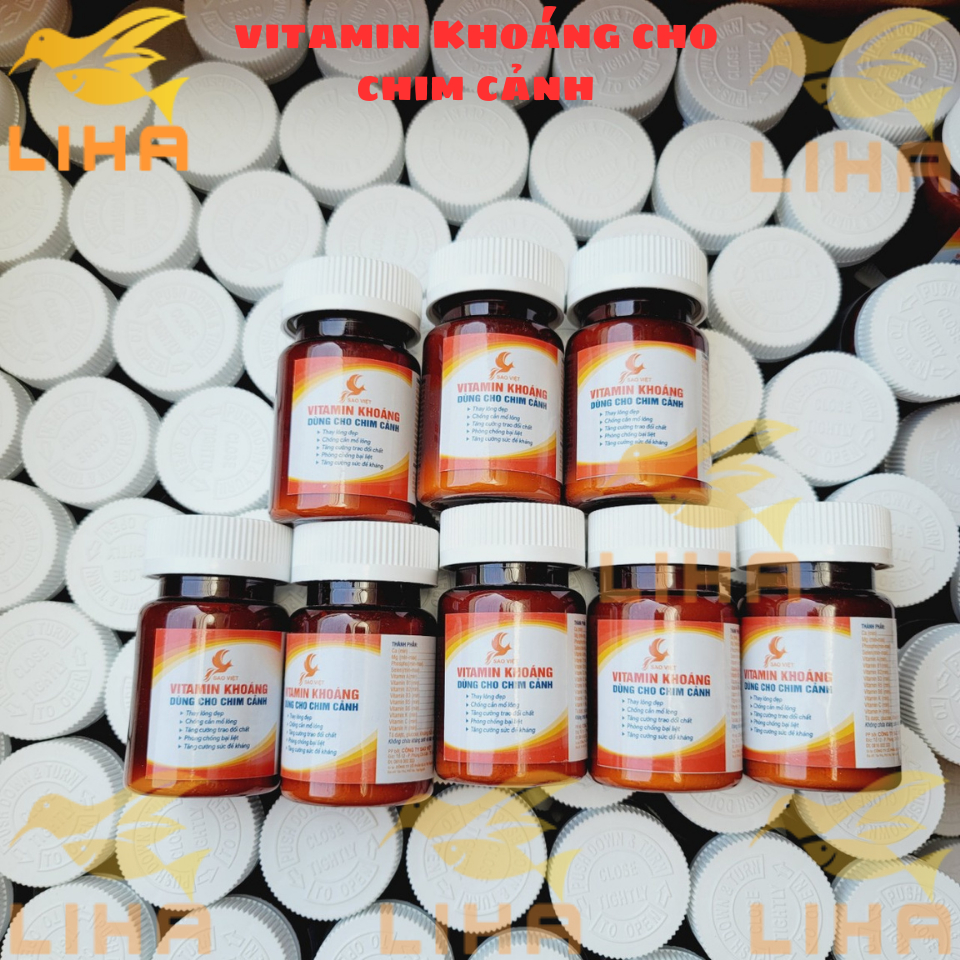 Vitamin Khoáng Cho Chim Cảnh - Tăng Sức Đề Kháng, Giảm Stress, Lông Bóng Mượt