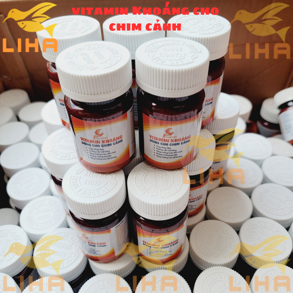 Vitamin Khoáng Cho Chim Cảnh - Tăng Sức Đề Kháng, Giảm Stress, Lông Bóng Mượt