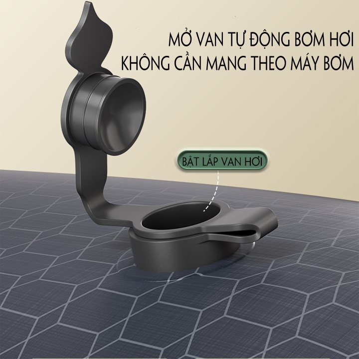 Nệm/Thảm hơi tự phồng đơn gấp gọn tiện lợi, Thảm hơi du lịch tự phồng đa năng