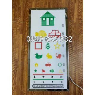 Đèn đo thị lực trẻ em hình con vật kt 25x50cm