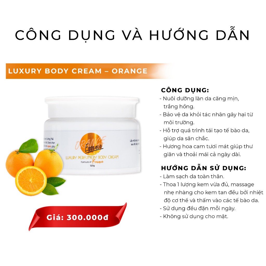 KEM DƯỠNG THỂ CAO CẤP LUXURY BODY CREAM KN BEAUTY 120ML