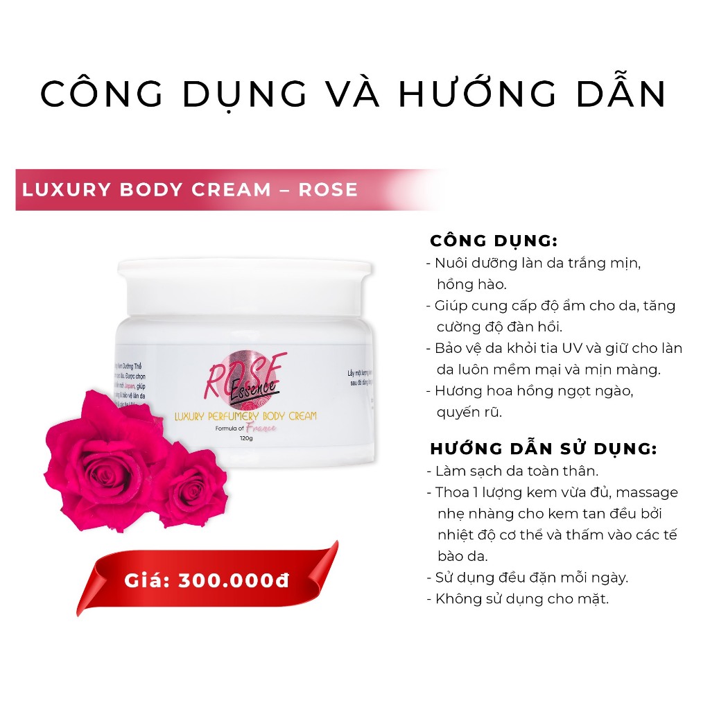 KEM DƯỠNG THỂ CAO CẤP LUXURY BODY CREAM KN BEAUTY 120ML