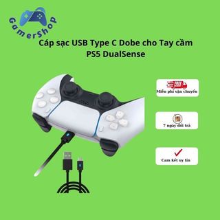 Cáp sạc usb type c dobe cho tay cầm ps5 dualsense dài 3m có đèn báo led