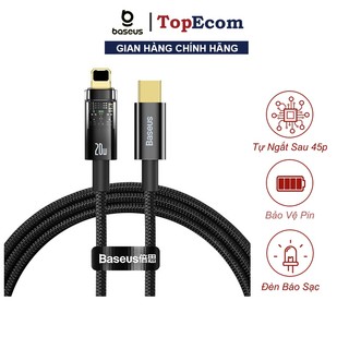Dây Cáp Sạc Nhanh PD 20w Thông Minh Tự Ngắt Khi Đầy Baseus Power Off cho IP12 13 tablet Táo Cổng Type C Ra IP