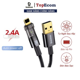 Dây Cáp Sạc Nhanh Cho Điện Thoại IP 2.4A Tự Ngắt Baseus Auto Power Off  Không Lo Chai Pin - TopEcom