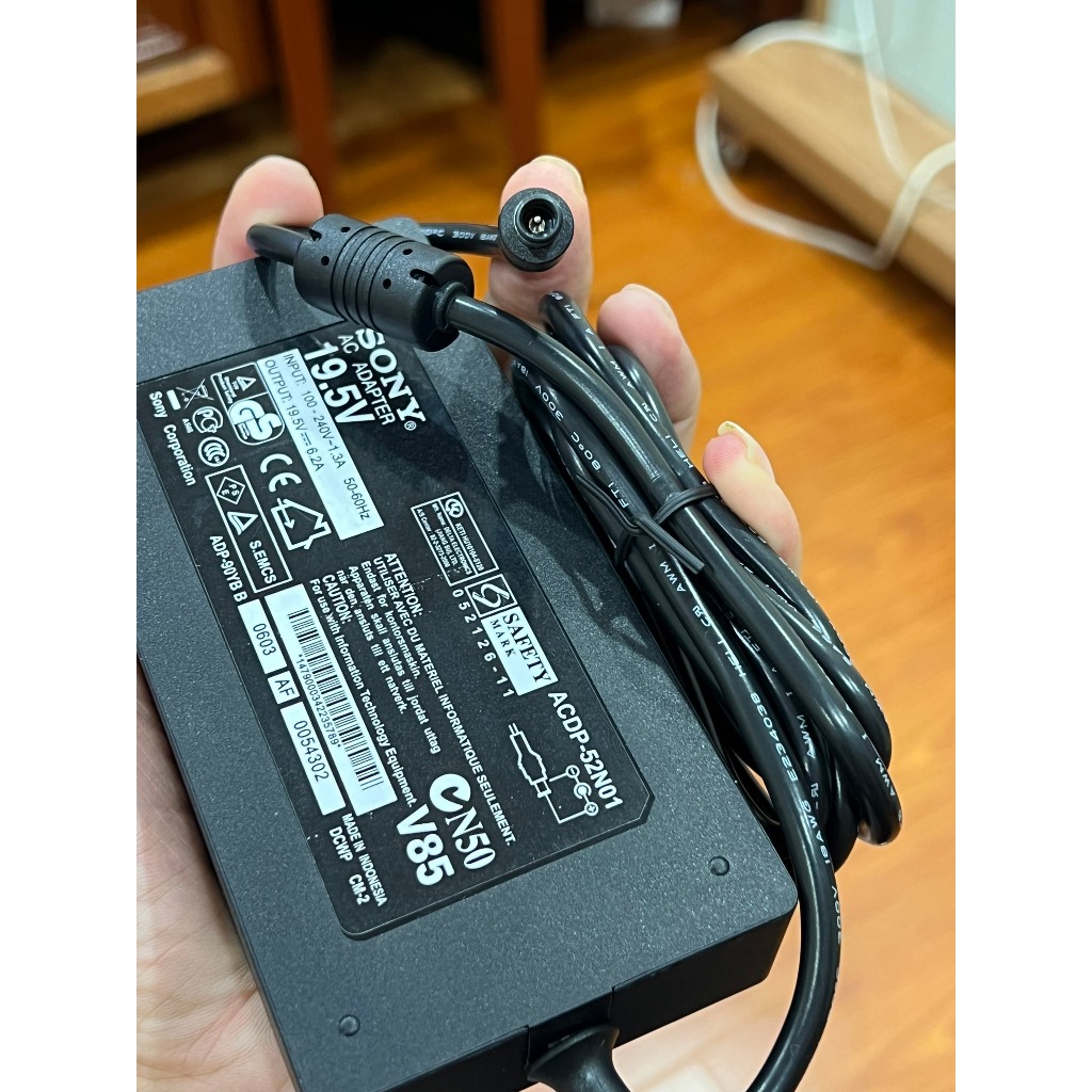 ADAPTOR- NGUỒN TIVI SONY 19.5V 6.2A CHÍNH HÃNG
