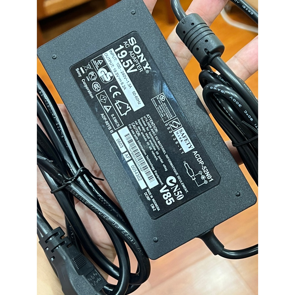 ADAPTOR- NGUỒN TIVI SONY 19.5V 6.2A CHÍNH HÃNG