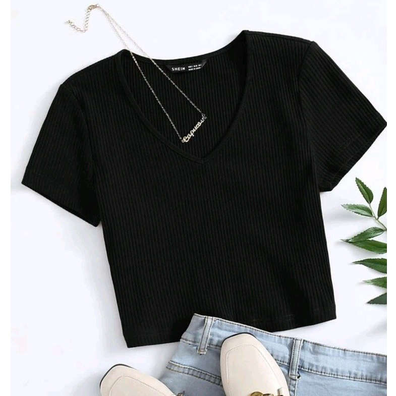 Áo Croptop nữ from ôm chất thun co dãn mềm mịn, thoáng mát