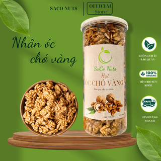 Hạt óc chó, nhân hạt óc chó vàng đã tách vỏ ăn liền 500gr - saco nuts