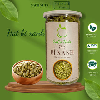 Hạt bí, hạt đã tách vỏ sấy nguyên vị hạt to 500gr - SACO NUTS