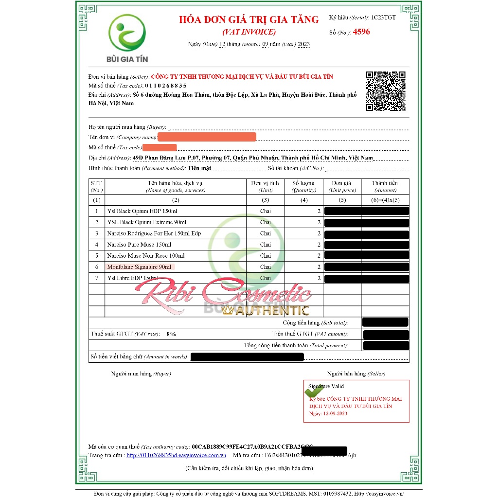 Nước Hoa Nữ Montblanc Signature - Signature Absolue Hương Sữa Dừa Béo Ngậy Ngây Thơ Nhẹ Nhàng Quyến Rũ Ribicosmetic