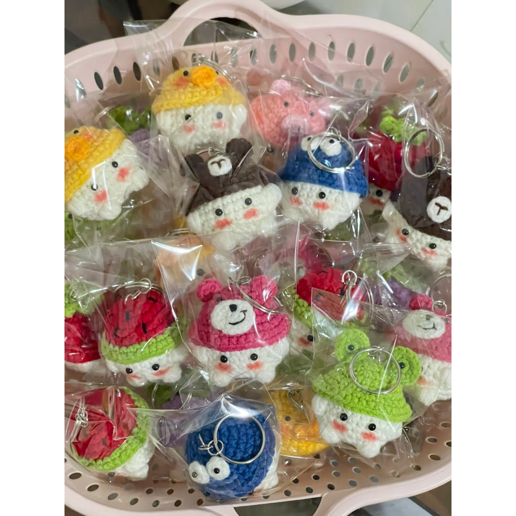 Móc khóa bé nấm bằng len siêu cute - gửi hàng trong khoảng 10 ngày từ khi đặt hàng