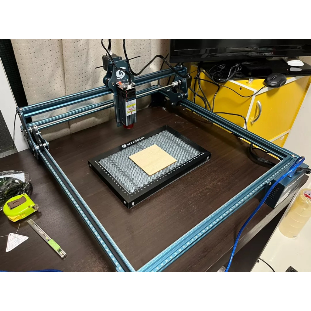 Máy khắc laser 410*420mm, máy khắc laser kim loại SCULPFUN S9 90W - Lấy nét laser siêu mịn 0.06mm - Bảo hành năm năm