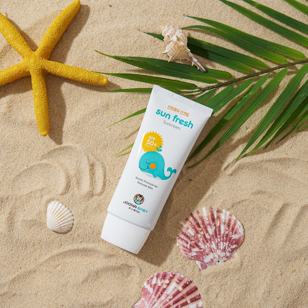 Kem chống nắng Sun Fresh Hàn Quốc SPF50+ PA+++ an toàn lành tính dành cho mẹ và bé IQ Kao 50ml