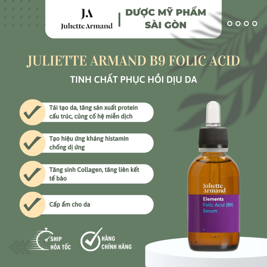 Tinh chất phục hồi dịu da B9 Folic Acid Juliette Armand