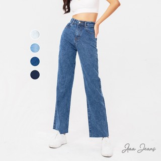 Quần jean nữ ống rộng lưng cao Aaa Jeans