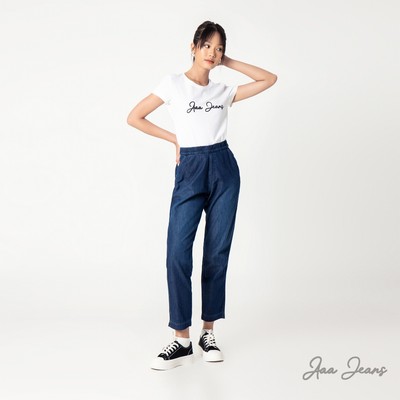 Aaa Jeans - Quần Jeans Nữ Lưng Thun Ống Suông Relax Fit Co Giãn Thoải Mái