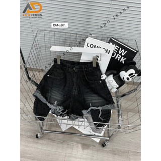  Quần jean đùi rách quần bò nữ lưng cao lộ túi siêu hot X97 