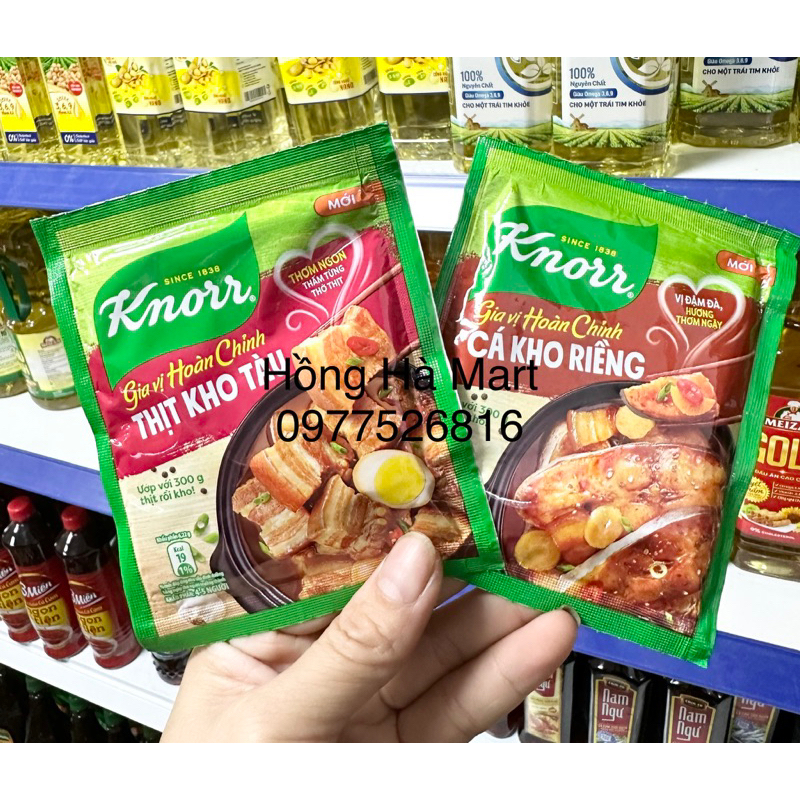 Gia vị hoàn chỉnh Knorr Cá Kho Riềng, Thịt Kho Tàu 28g