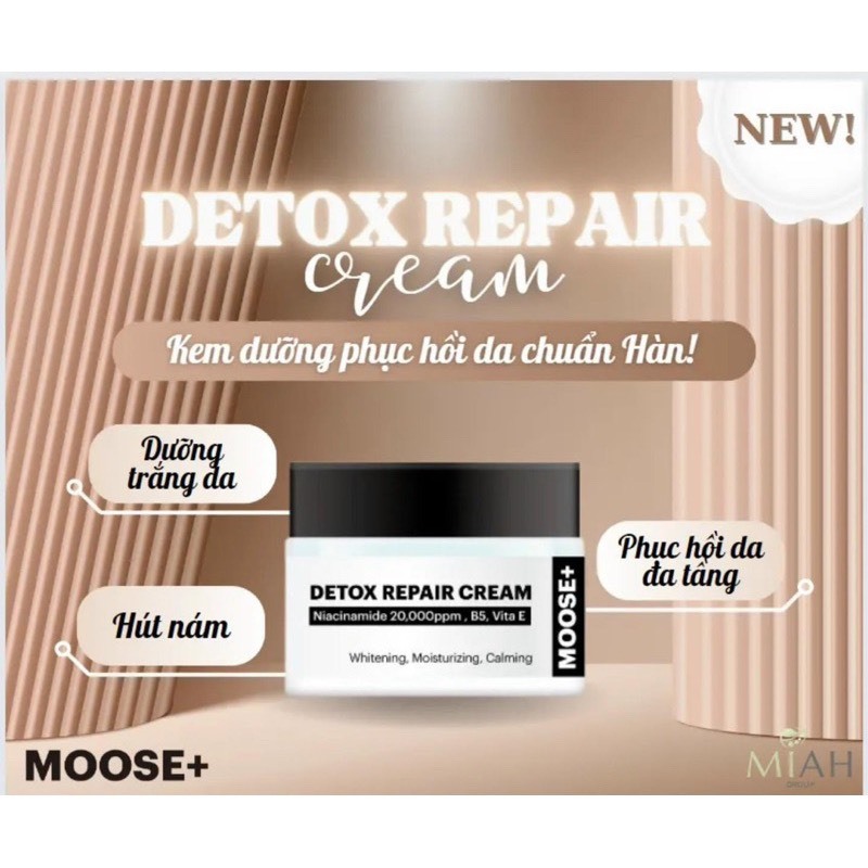 Combo cho da sạm nám: peel moose+serum nám moose hạn dùng 2026