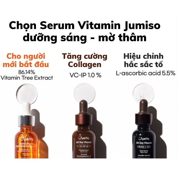 Tinh chất serum VitaminC dưỡng trắng, chống lão hóa JUMISO