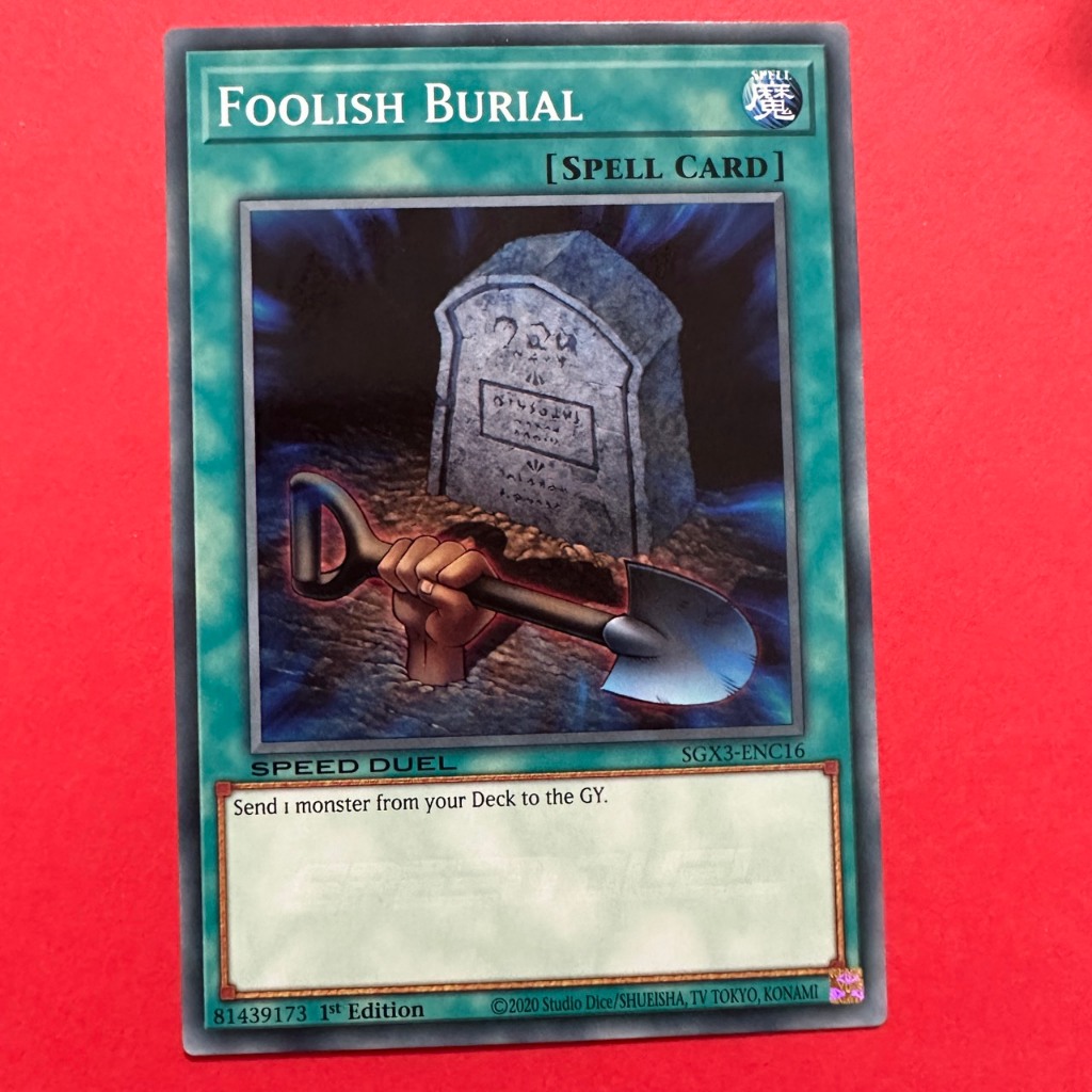 Thẻ Bài Yugioh Chính Hãng] Foolish Burial