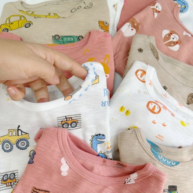 Bộ thu đông cotton len bé trai - bé gái