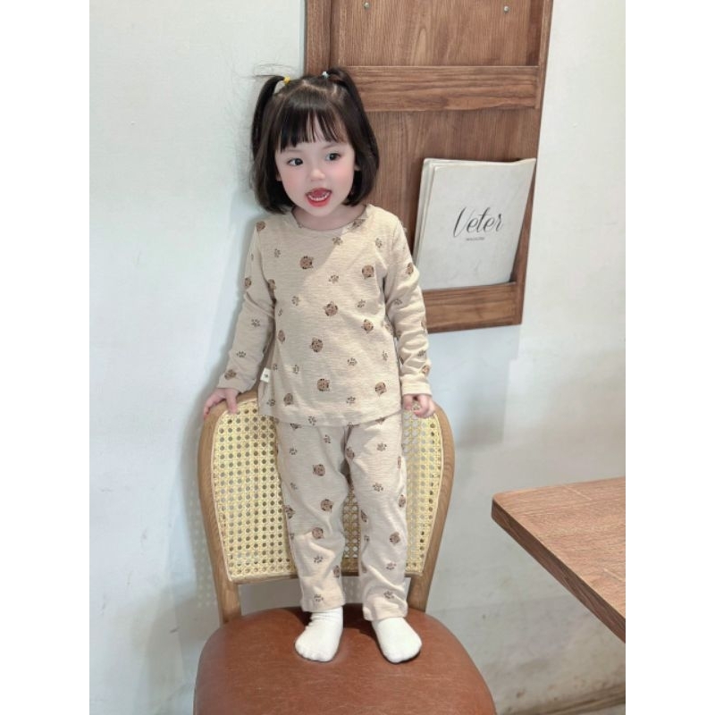 Bộ thu đông cotton len bé trai - bé gái