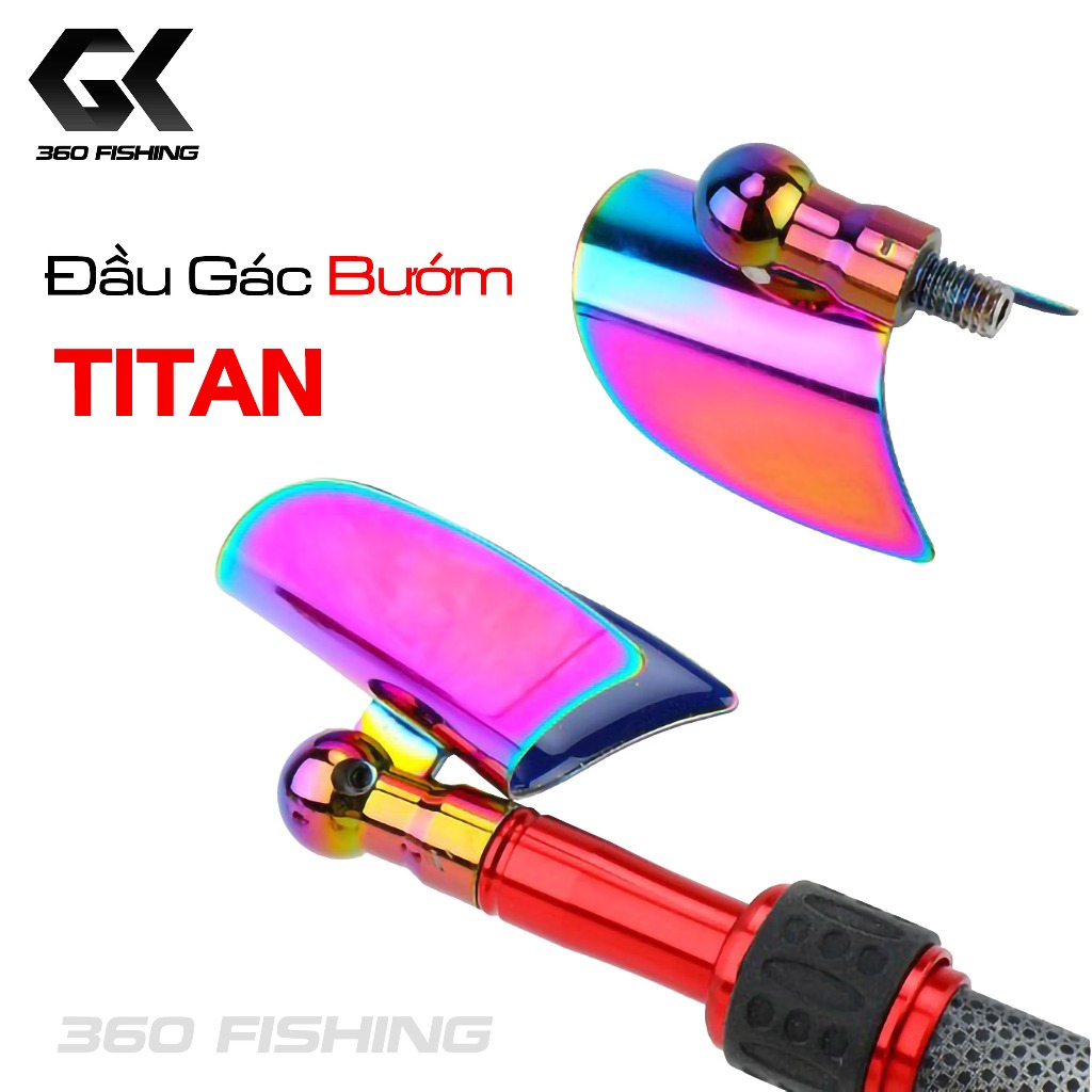 Đầu Gác Cần Tay Bướm Titan Gật Gù Chất Liệu Hợp Kim Thép Không Gỉ Cao Cấp