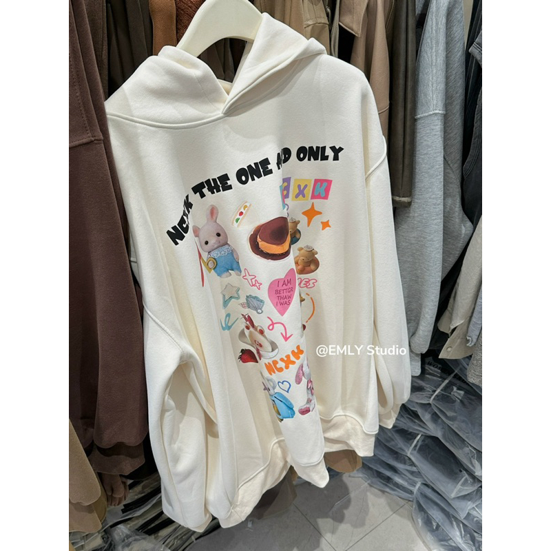 Áo nỉ hoodie hình thỏ ncxk xinh xắn