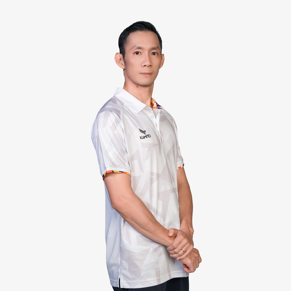 Áo cầu lông nam Kamito TM Legend mát mẻ, kiểu polo tôn dáng, vải Polyester cao cấp, thoáng khí, vận động thoải mái