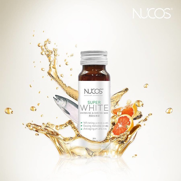 Tặng 2 chai - Nước uống Collagen Nucos Super White