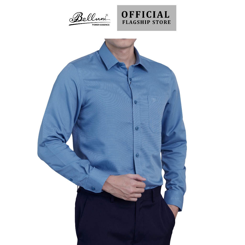 Áo sơ mi nam dài tay cao cấp BELLUNI vải sợi tre - ABD.BP.BE.158.B6