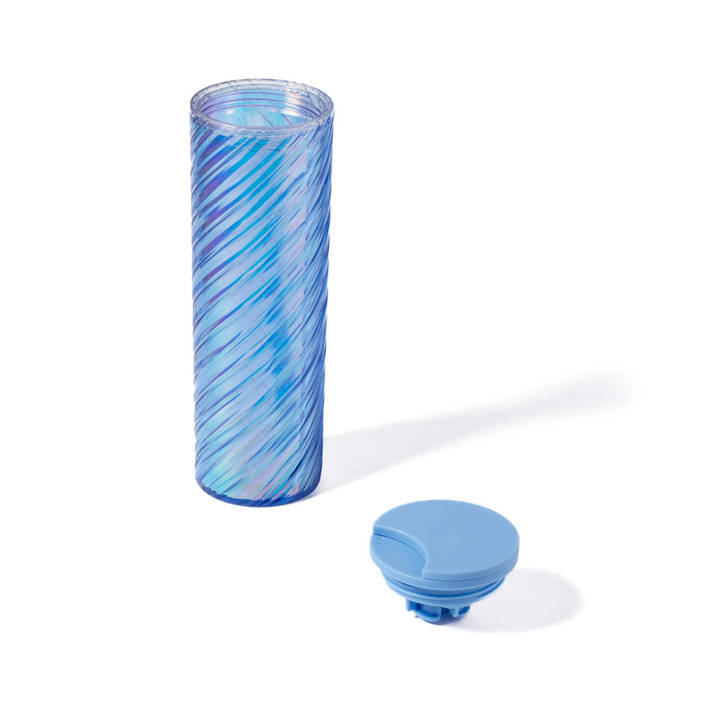 STARBUCKS Bình PLASTIC 16Oz  BLUE HOLOGRAM INSRT