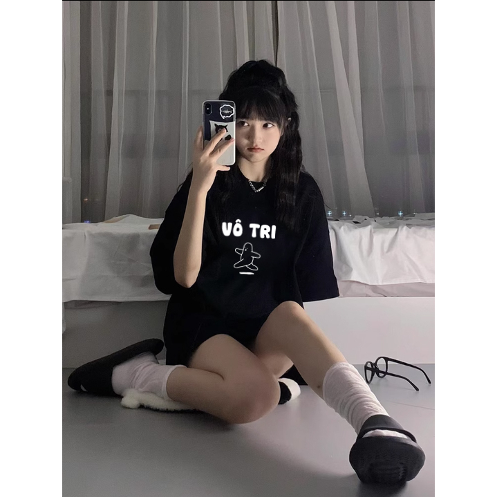 Áo Thun Chữ VÔ TRI Mẫu Mới Hài Hước Chất Cotton Mát Local Brand Shop.Lucas