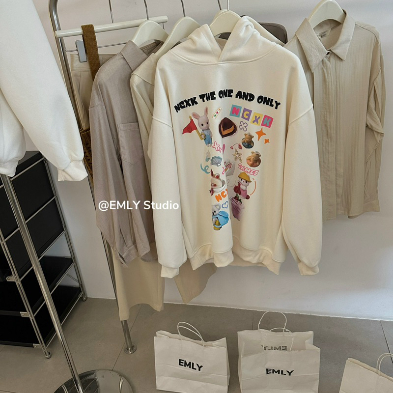 Áo nỉ hoodie hình thỏ ncxk xinh xắn