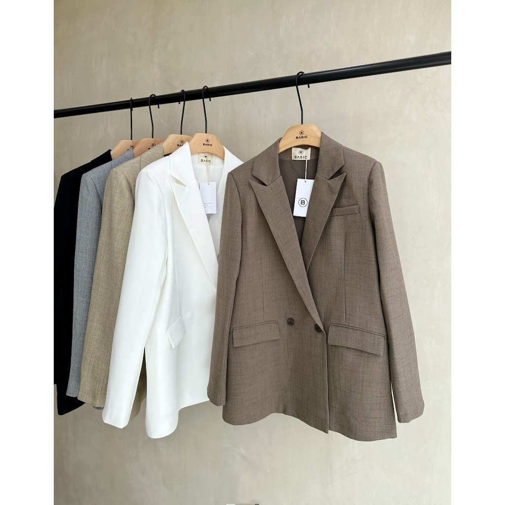 Áo blazer tay dài BASIC ASHE BLAZER