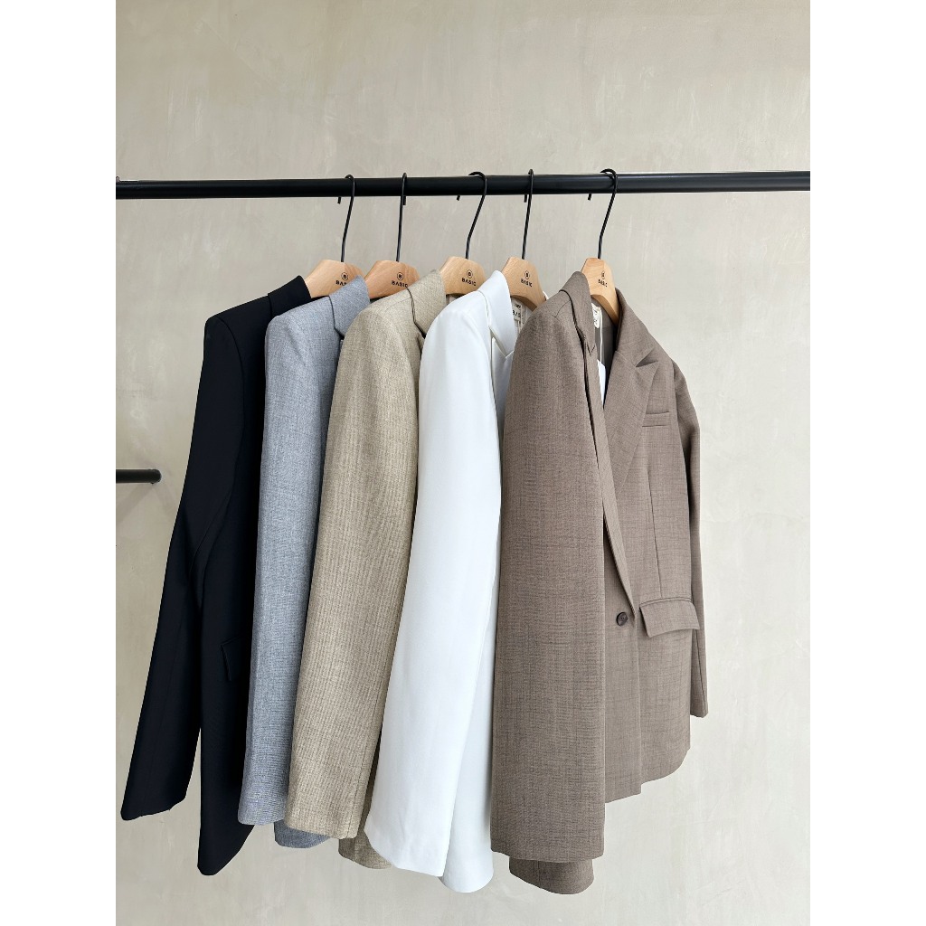Áo blazer tay dài BASIC ASHE BLAZER