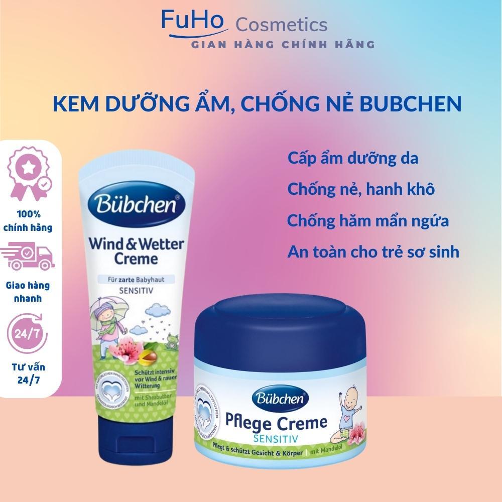 Kem dưỡng da chống nẻ dững ẩm toàn thân bubchen wind & wetter Creme 75ml chính hãng đức Fuho Cosmetics