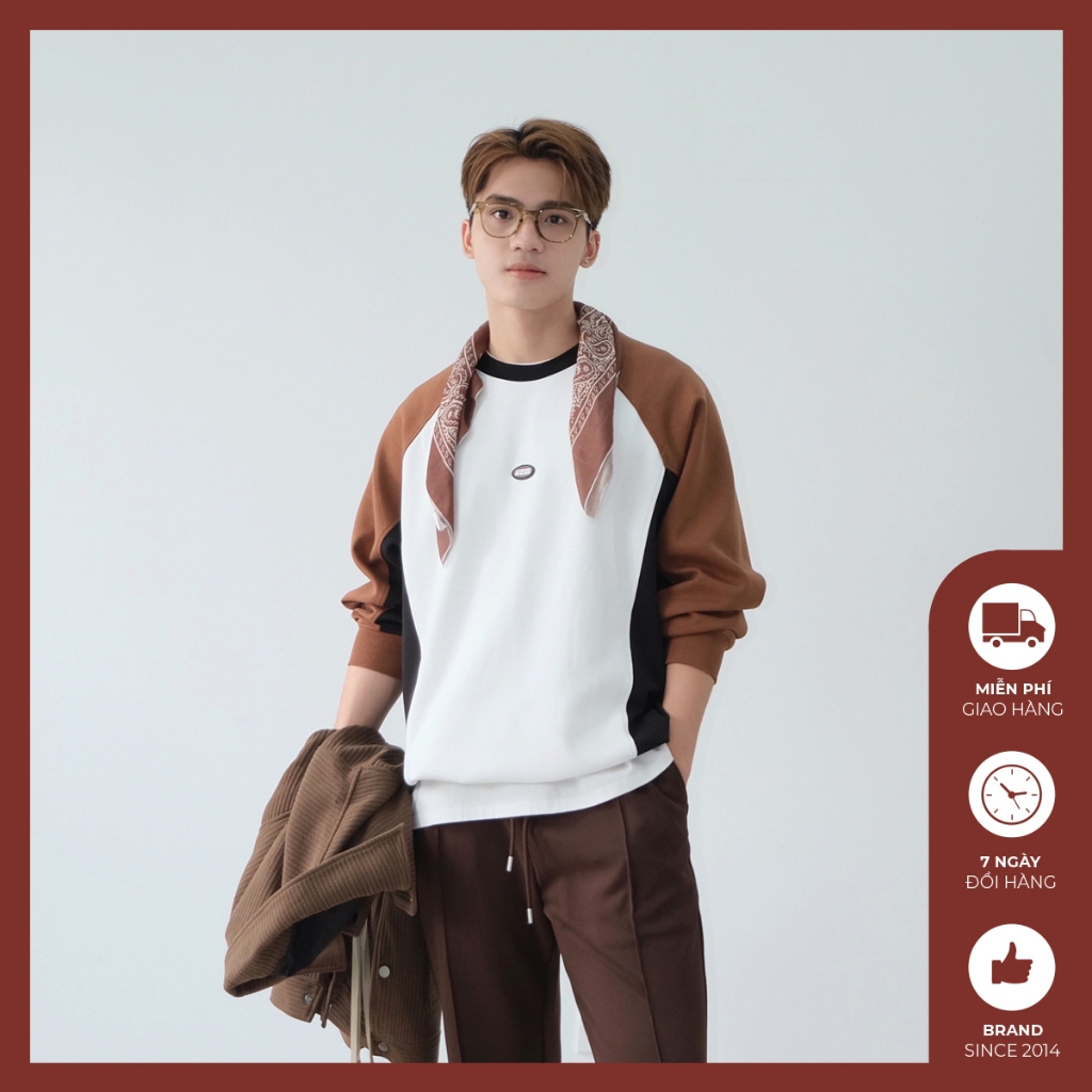Áo sweater nam raglan Độc menswear form suông rộng phong cách hàn quốc cho cặp đôi - AT293