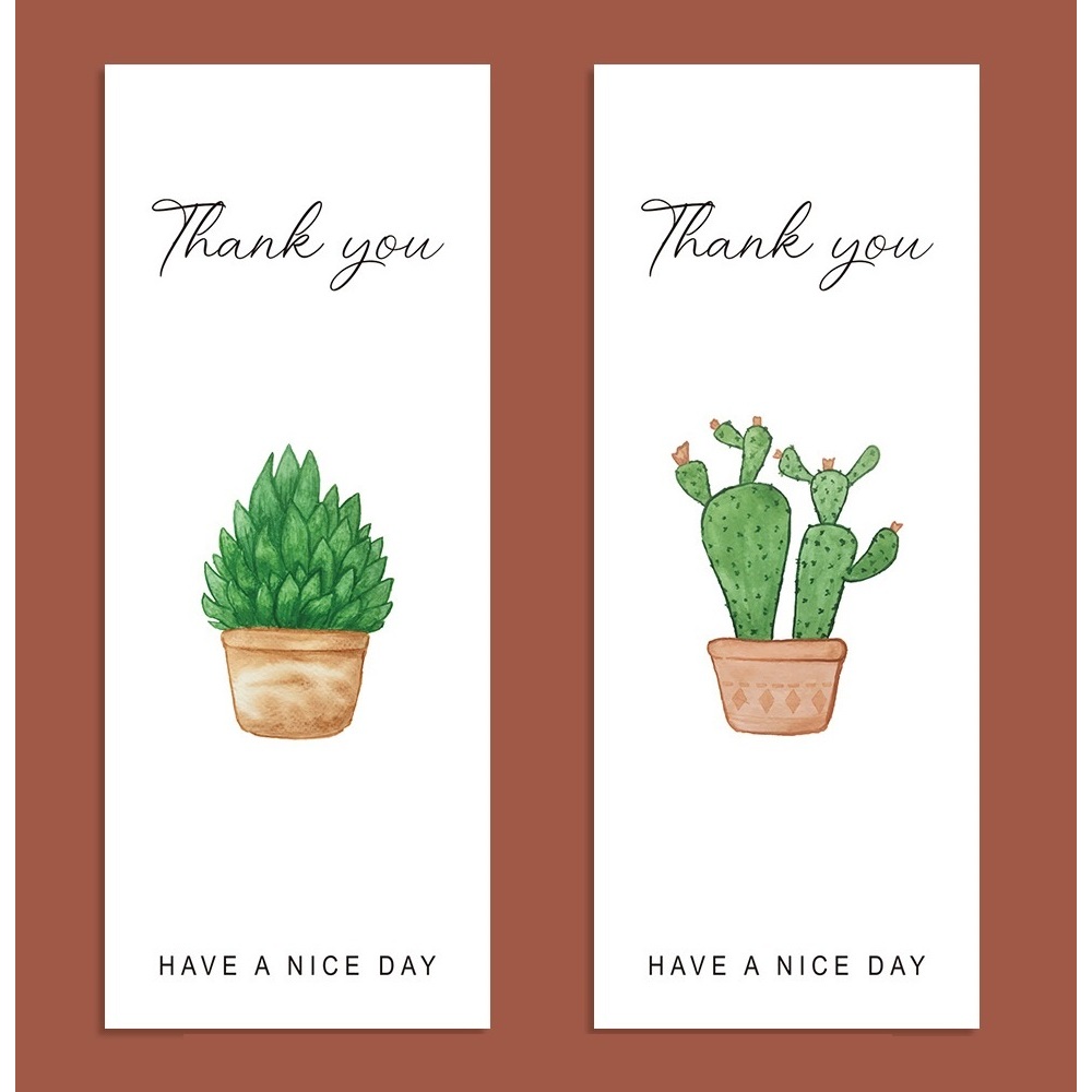 Cuộn Tem cảm ơn, nhãn dán thank you, tem niêm phong thiết kế hoa
