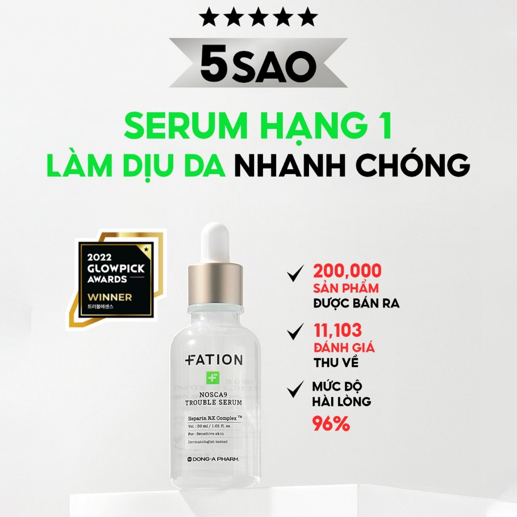 Tinh Chất Làm Dịu Da Fation Nosca9 Trouble Serum 30ML