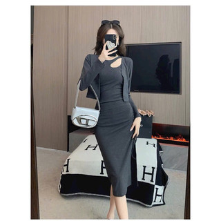 Set đầm thun nhún eo cao cấp. Nhập QC