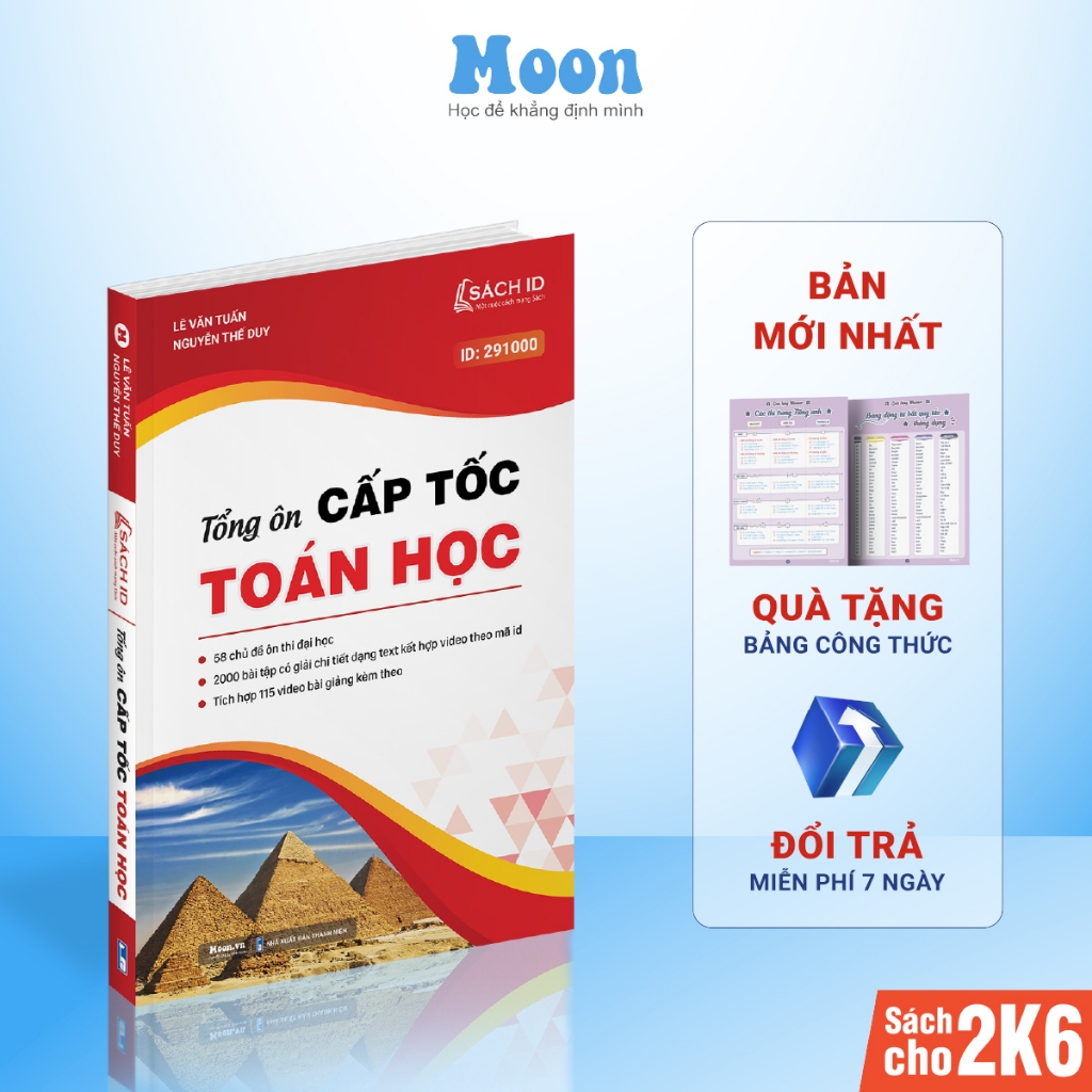 Sách Tổng ôn Cấp tốc toán học ôn thi THPTQG | Sách ID